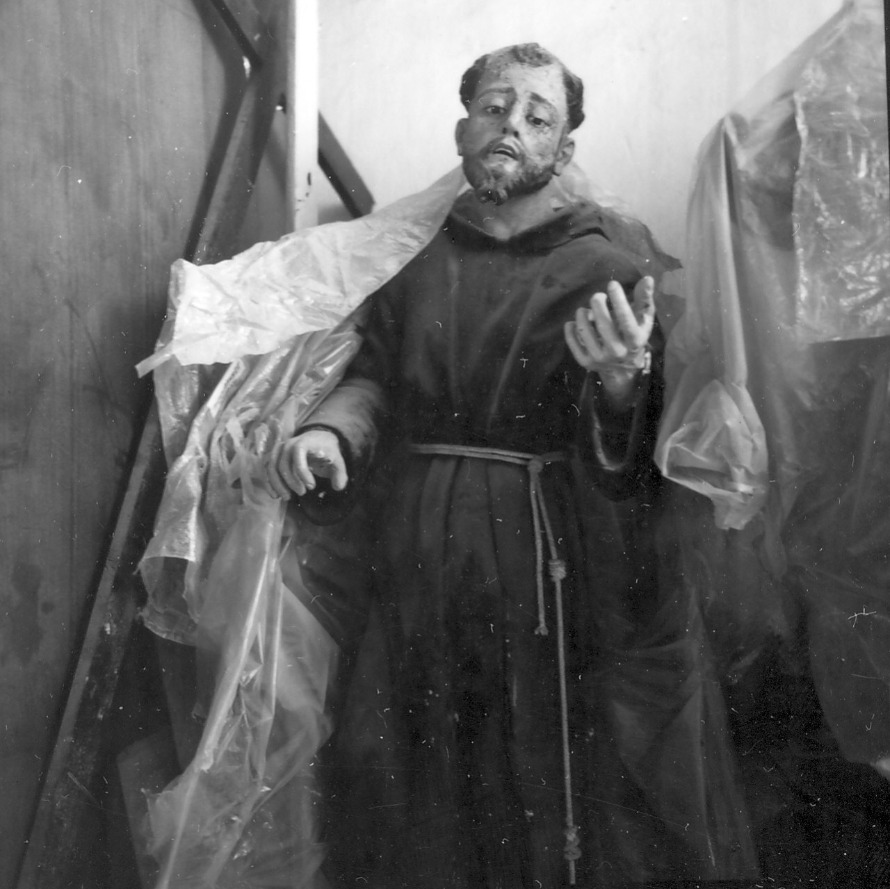 San Francesco d'Assisi (statua, opera isolata) - bottega Italia meridionale (sec. XIX)