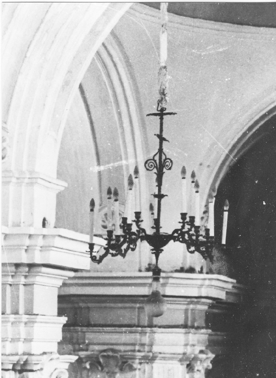 lampadario, opera isolata - bottega Italia meridionale (sec. XIX)