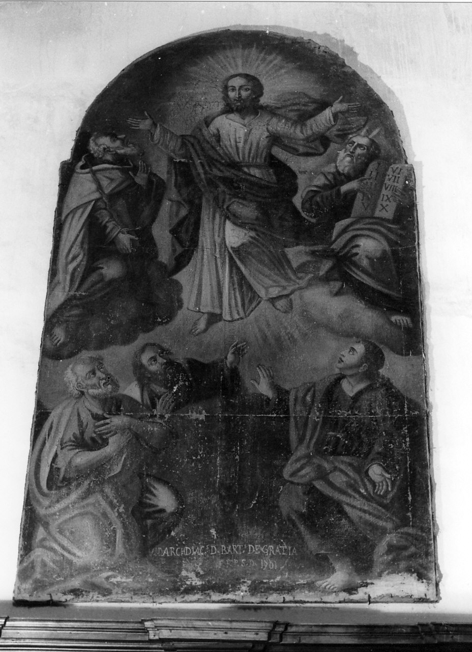 ascensione di Cristo (dipinto, opera isolata) - ambito calabrese (sec. XVIII)