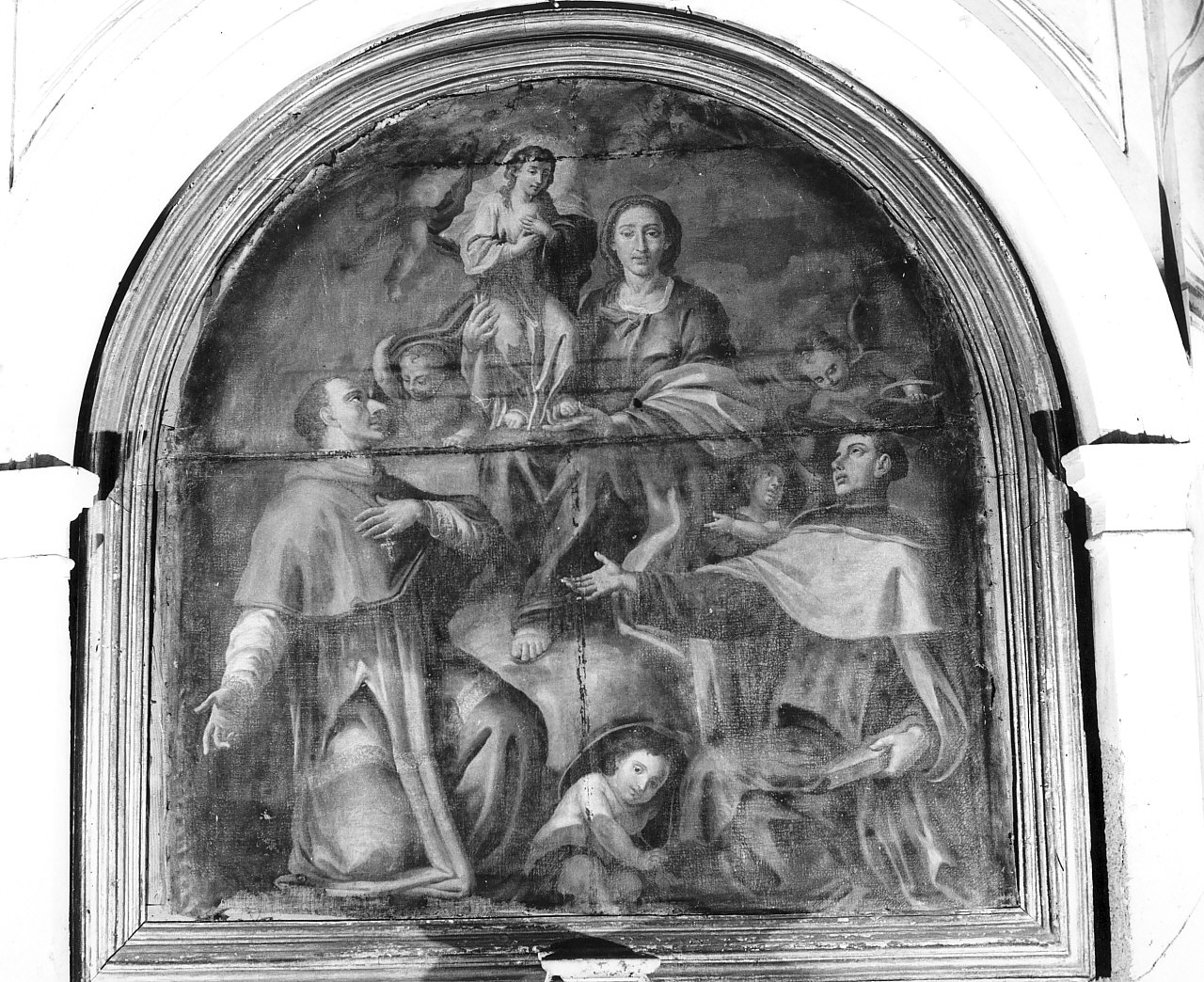 Sant'Anna con la Madonna e Santi (dipinto, opera isolata) - ambito calabrese (metà sec. XVIII)