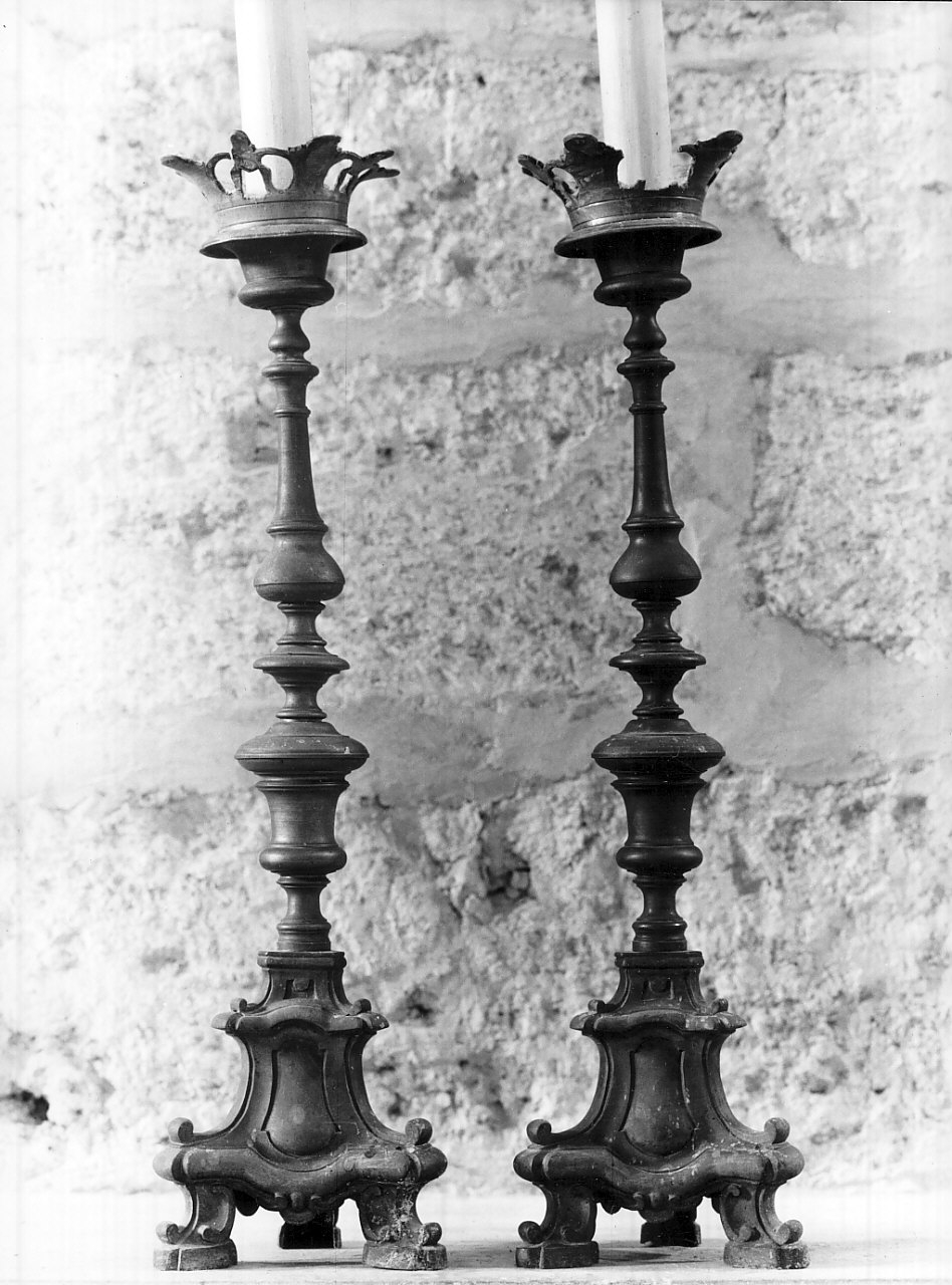 candeliere, serie - bottega napoletana (sec. XVIII)