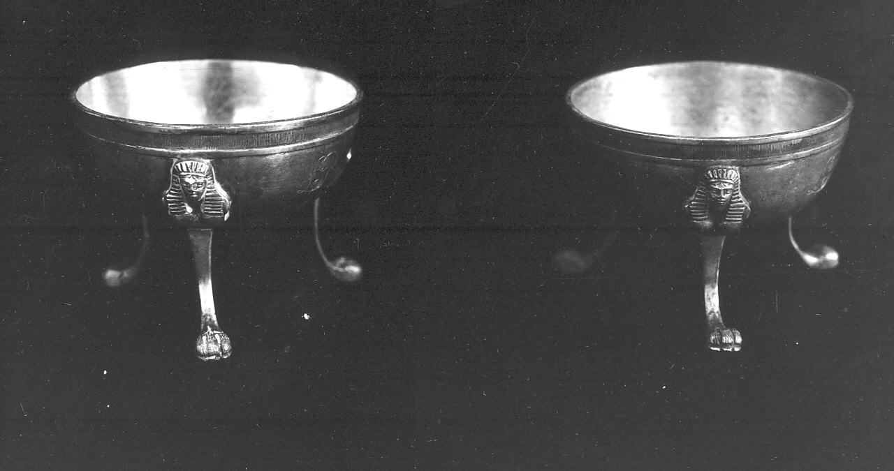 vasetti per oli santi, coppia - bottega napoletana (sec. XIX)