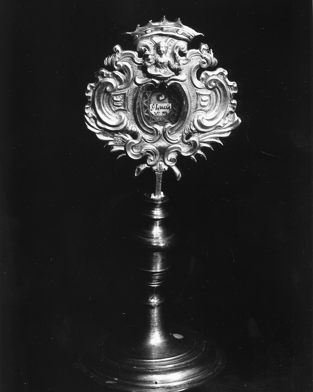 reliquiario, opera isolata di Brinda Sebastiano (sec. XVIII)