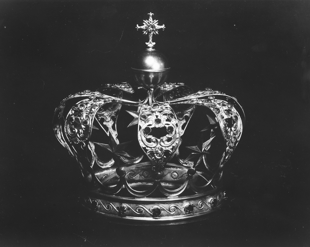 corona da statua, opera isolata - bottega Italia meridionale (fine/inizio secc. XIX/ XX)