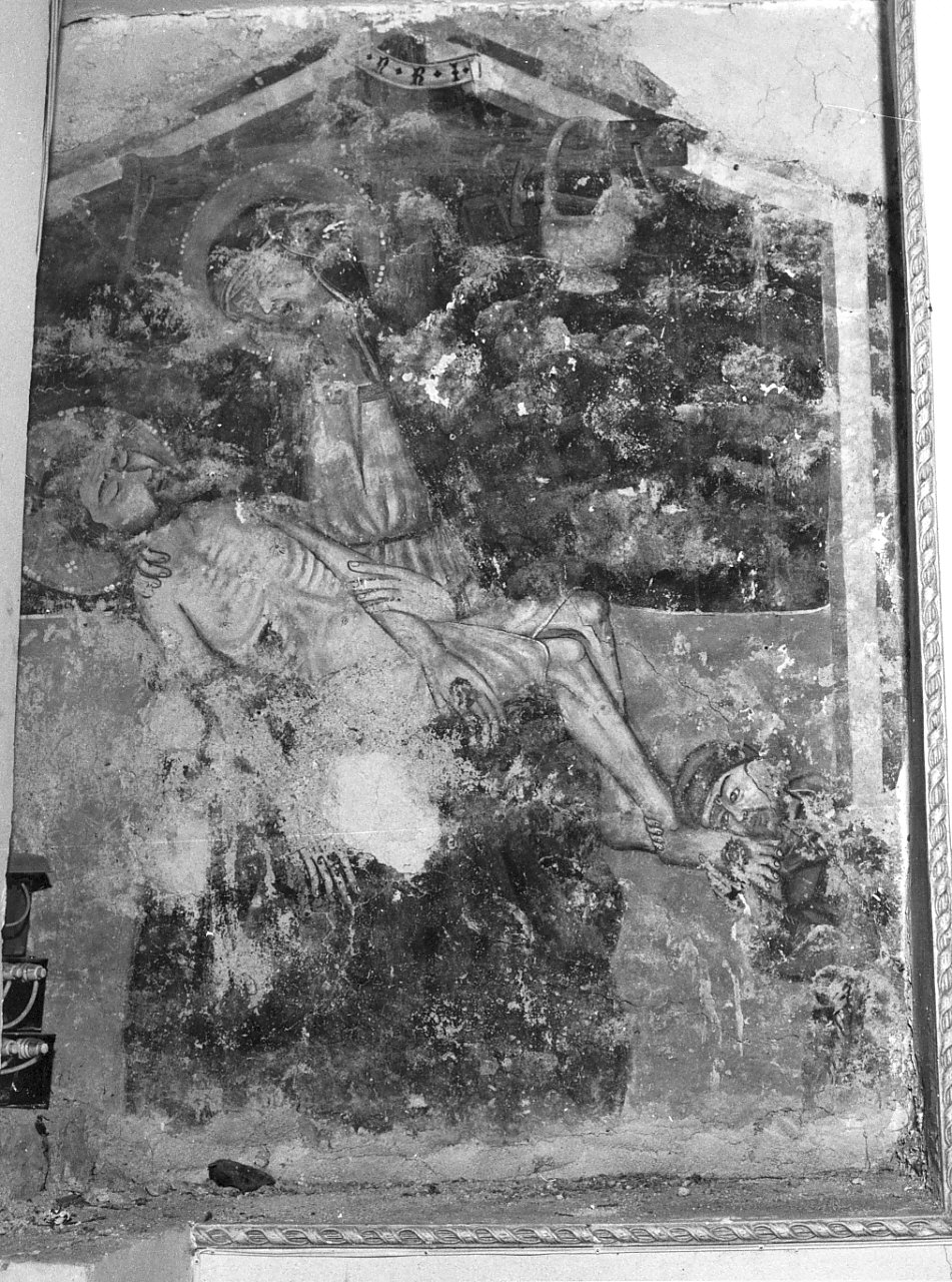 deposizione (dipinto, opera isolata) - ambito Italia meridionale (fine/inizio secc. XII/ XIII)