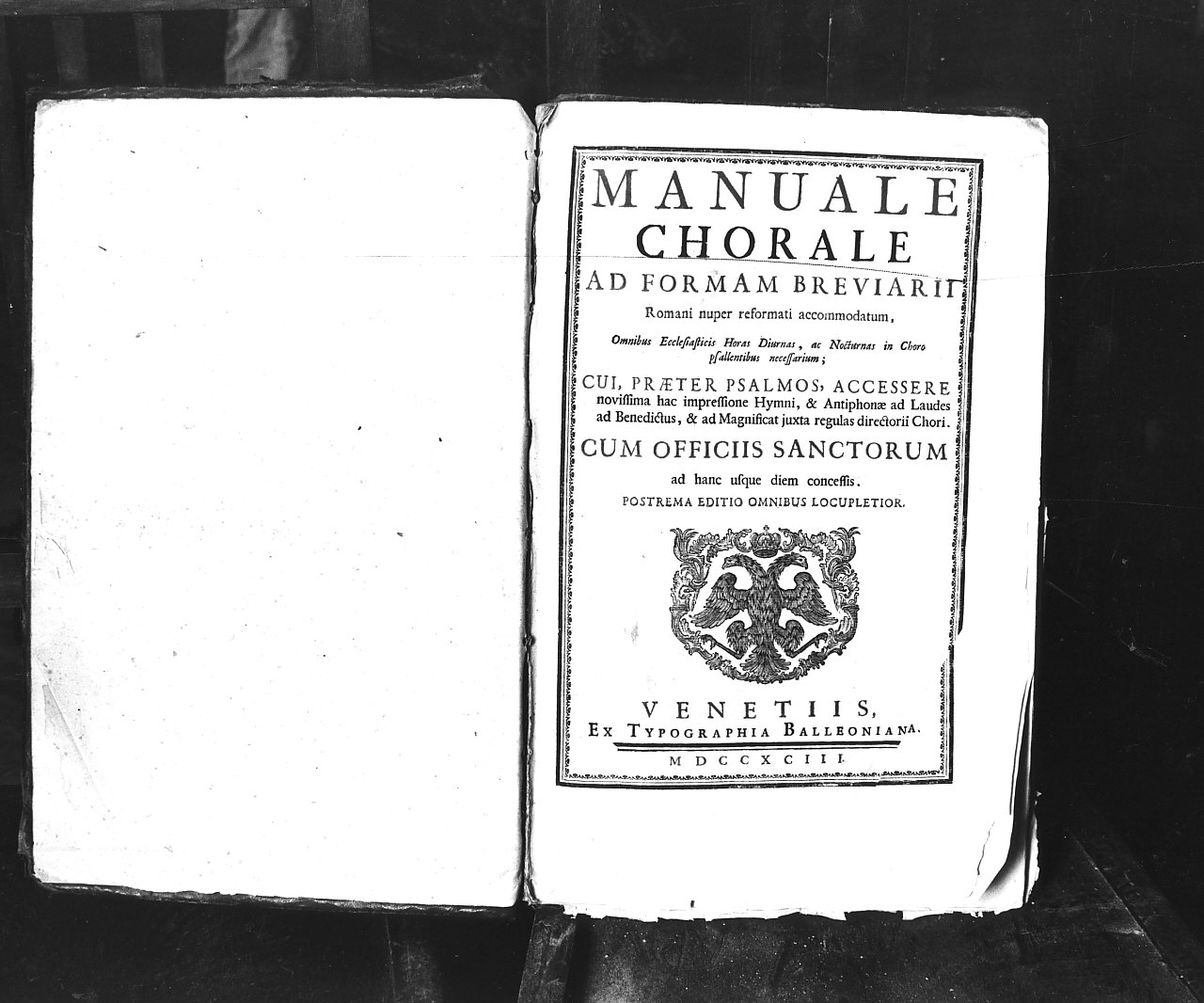 salterio di Tipografia Balleoniana (sec. XVIII)