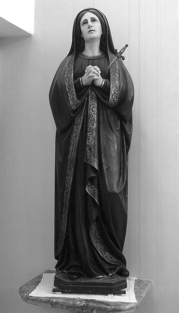 Madonna Addolorata (statua, opera isolata) - bottega Italia meridionale (prima metà sec. XX)