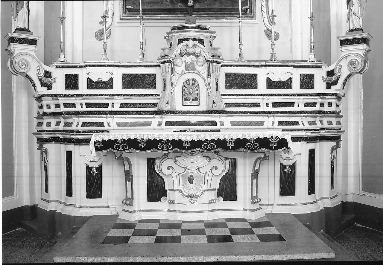 altare maggiore, opera isolata - bottega calabrese (ultimo quarto sec. XVIII)