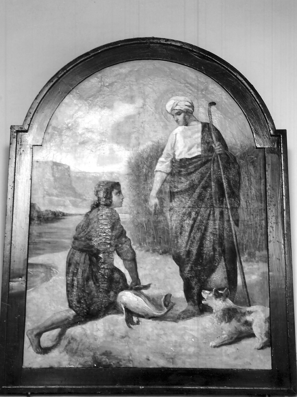 Tobia e San Raffaele arcangelo (dipinto, opera isolata) di Zimatore Carmelo, Grillo Diego Antonio (inizio sec. XX)