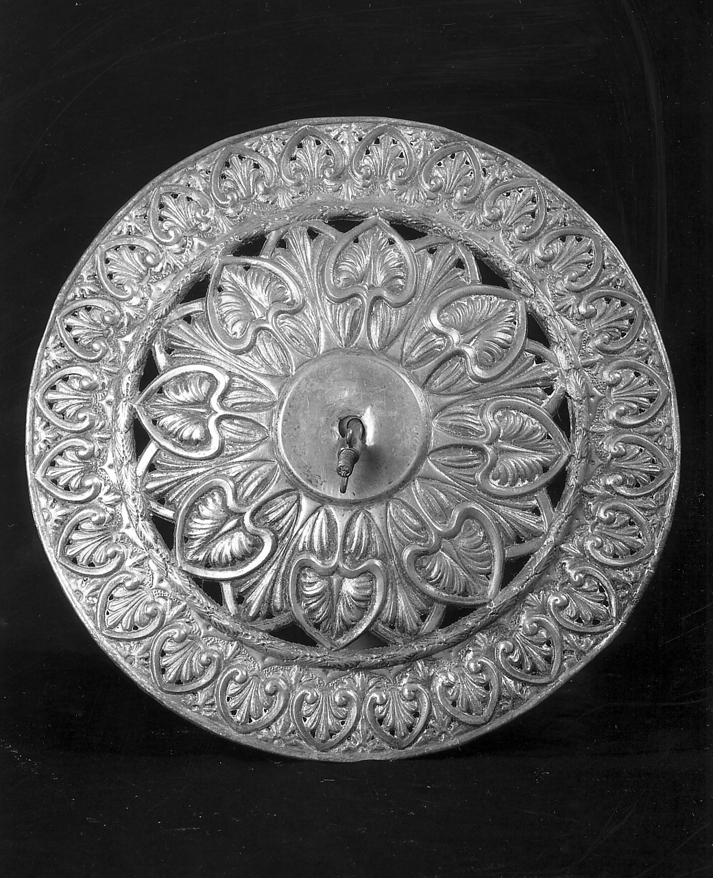 aureola di immagine sacra, opera isolata - bottega Italia meridionale (sec. XIX)