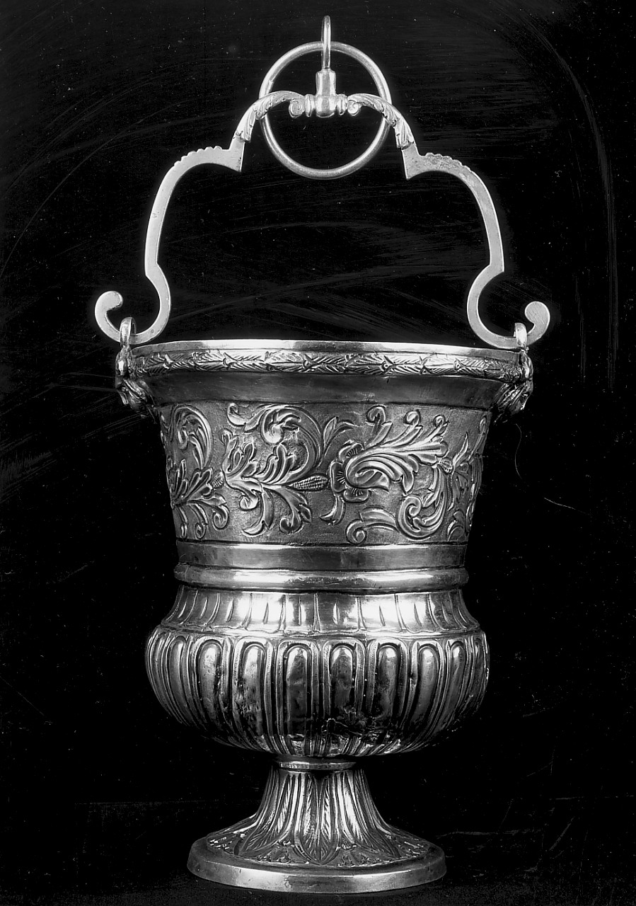 secchiello per l'acqua benedetta, opera isolata di De Angelis Gaspare (sec. XIX)