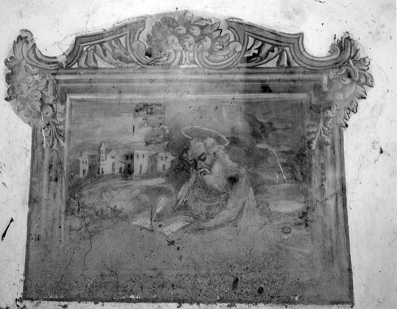 Sant'Agostino (dipinto, elemento d'insieme) - ambito calabrese (seconda metà sec. XIX)