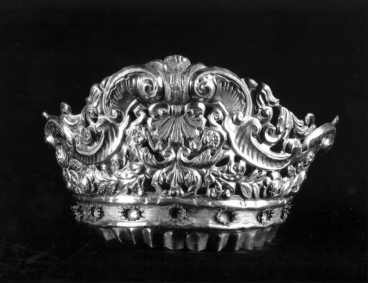 corona da statua, opera isolata - bottega Italia meridionale (sec. XIX)