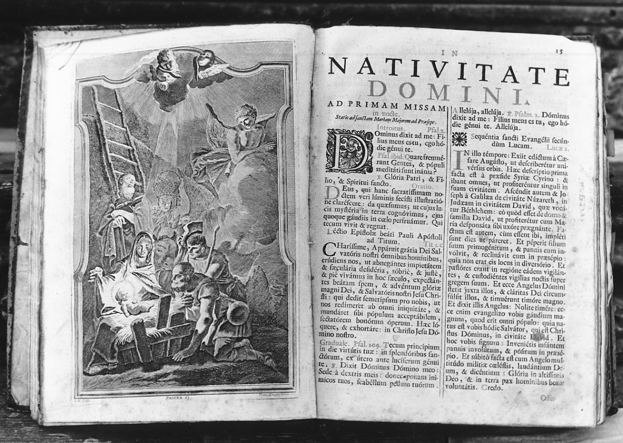 adorazione dei pastori (coperta di libro liturgico) di Zucchi Francesco (sec. XVIII)