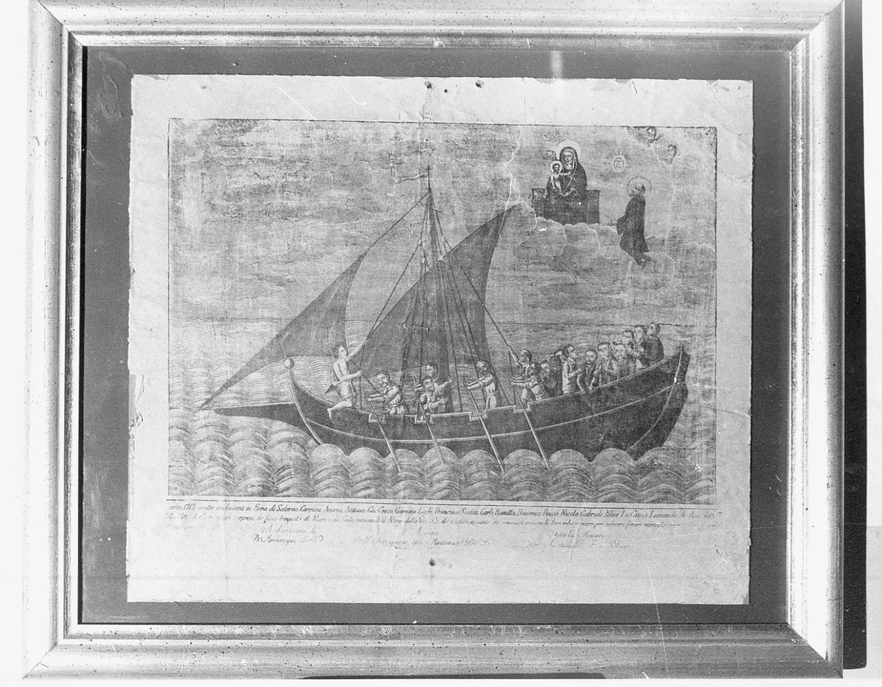 Miracolo della Madonna del Castello, miracolo della Madonna (stampa) - bottega calabrese (sec. XIX)