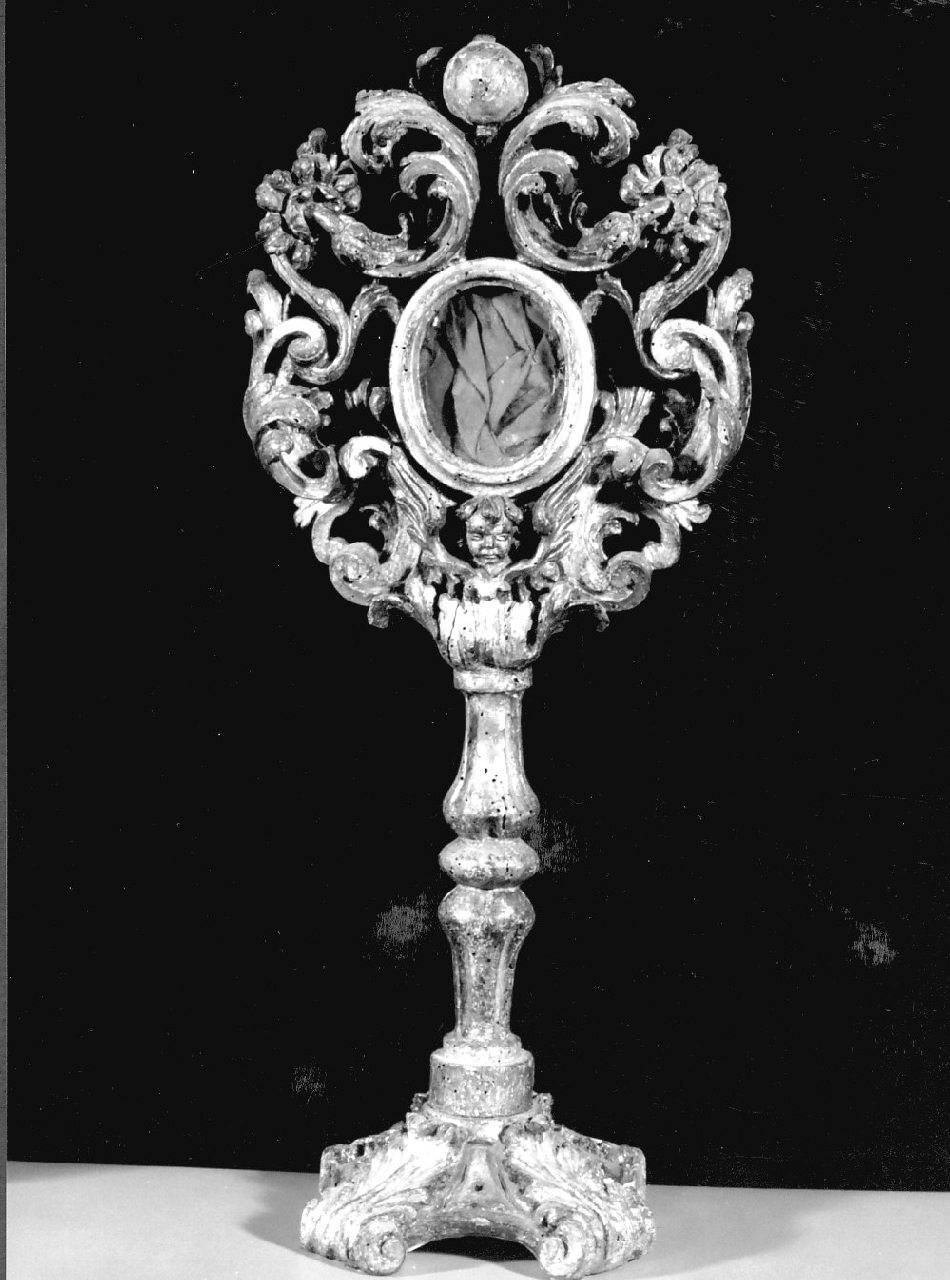 reliquiario - a ostensorio, opera isolata - bottega calabrese (metà sec. XVIII)