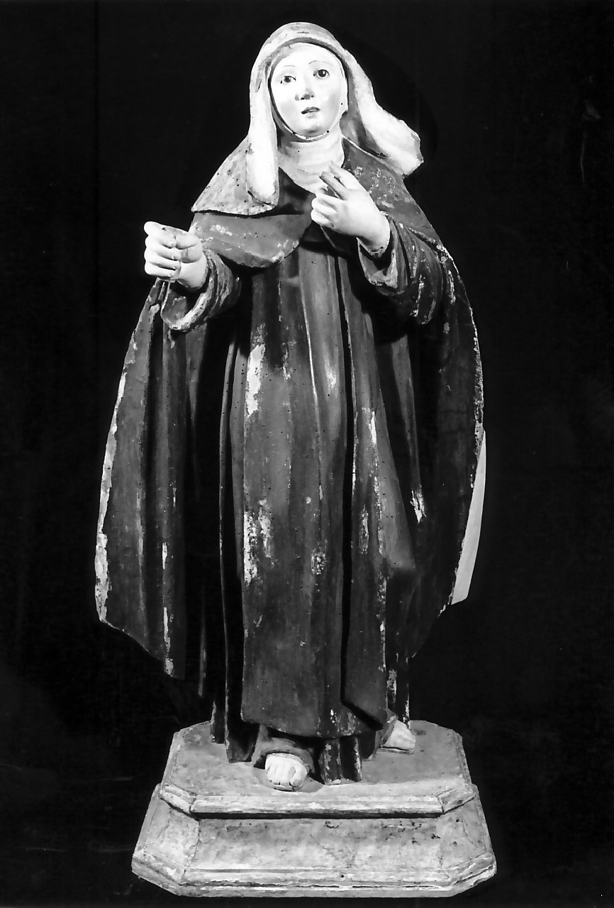 Santa Chiara (statua, opera isolata) - bottega cappuccina (sec. XVIII)
