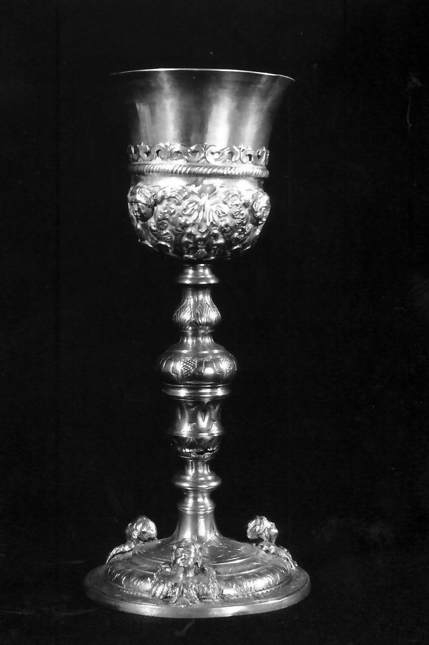 calice, opera isolata - bottega napoletana (fine/inizio secc. XVIII/ XIX)