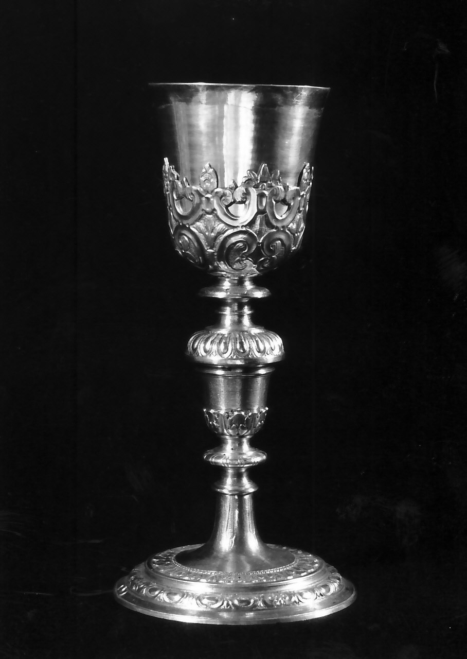 calice, opera isolata - bottega napoletana (seconda metà sec. XVIII, sec. XIX)