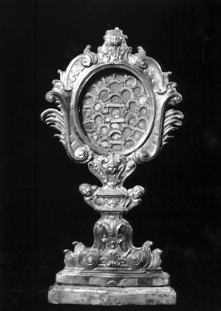 reliquiario - a ostensorio, opera isolata - bottega napoletana (prima metà sec. XVIII)