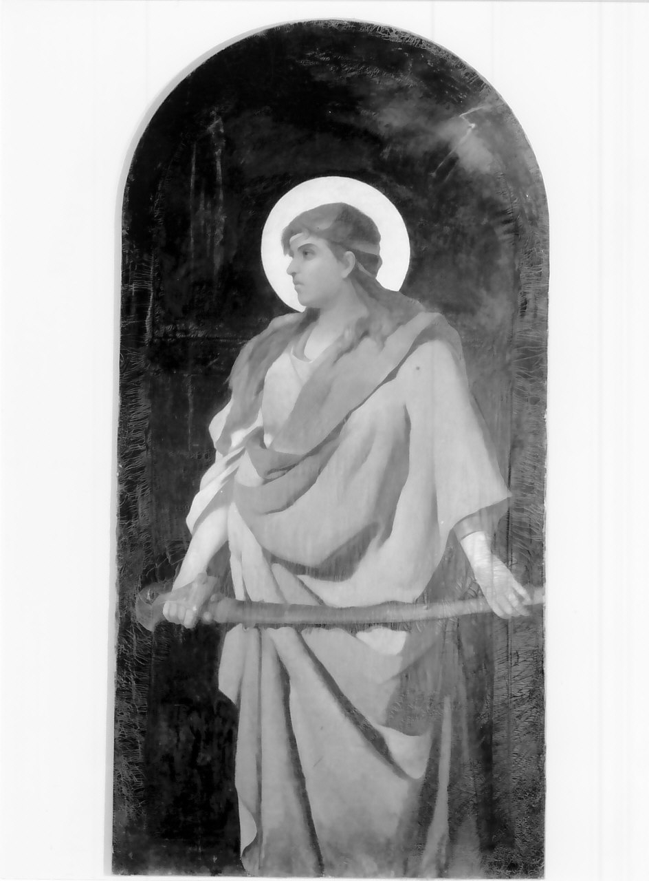Santa Barbara (dipinto, opera isolata) di Salfi Enrico (attribuito) (prima metà, primo quarto sec. XVII, sec. XX)