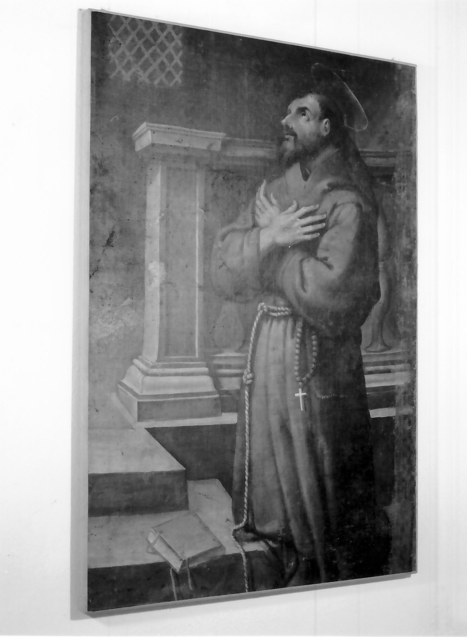 San Francesco d'Assisi in preghiera (dipinto, opera isolata) - ambito campano (prima metà sec. XVII)