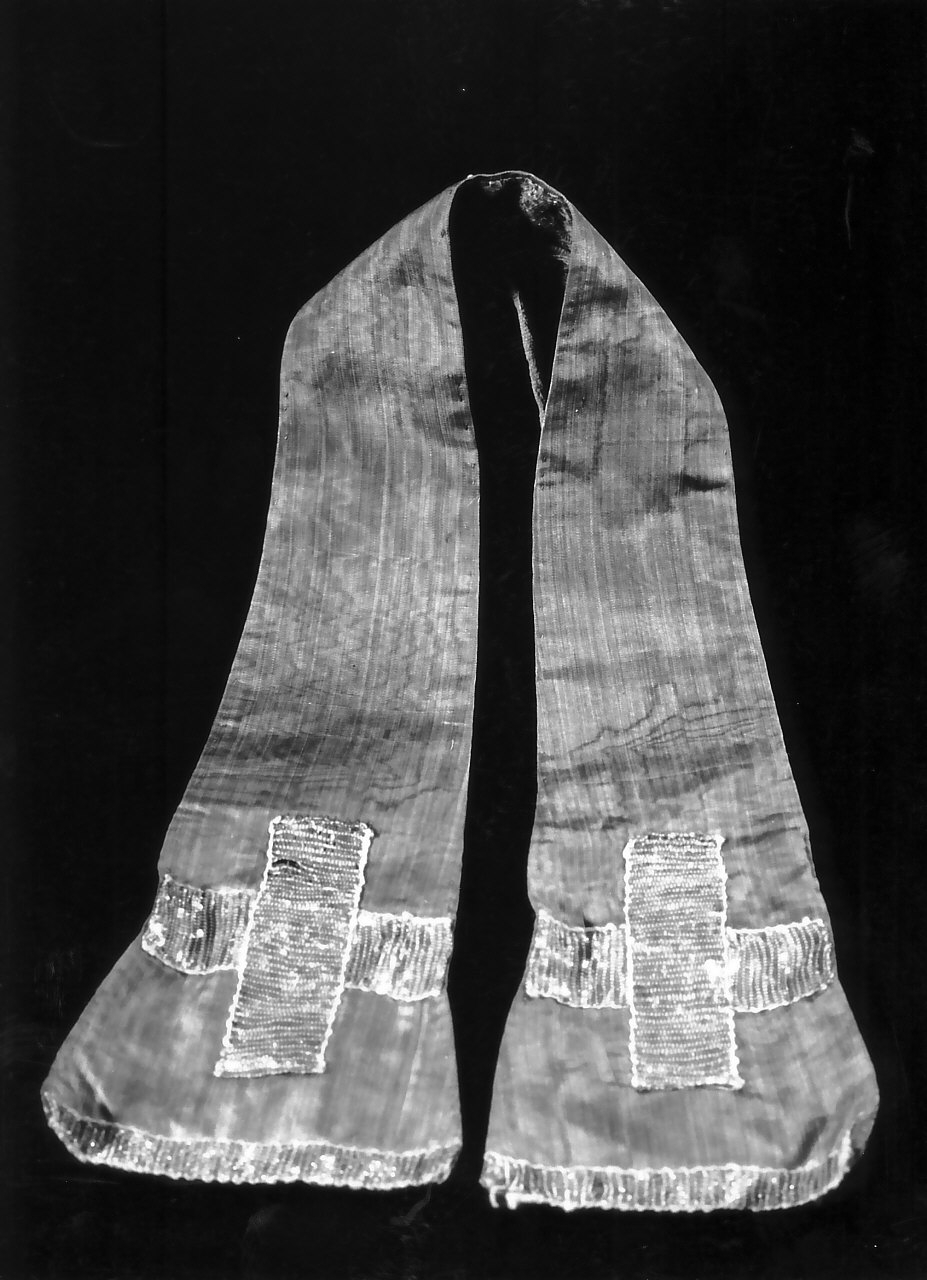 stola, opera isolata - manifattura calabrese (fine/inizio secc. XIX/ XX)