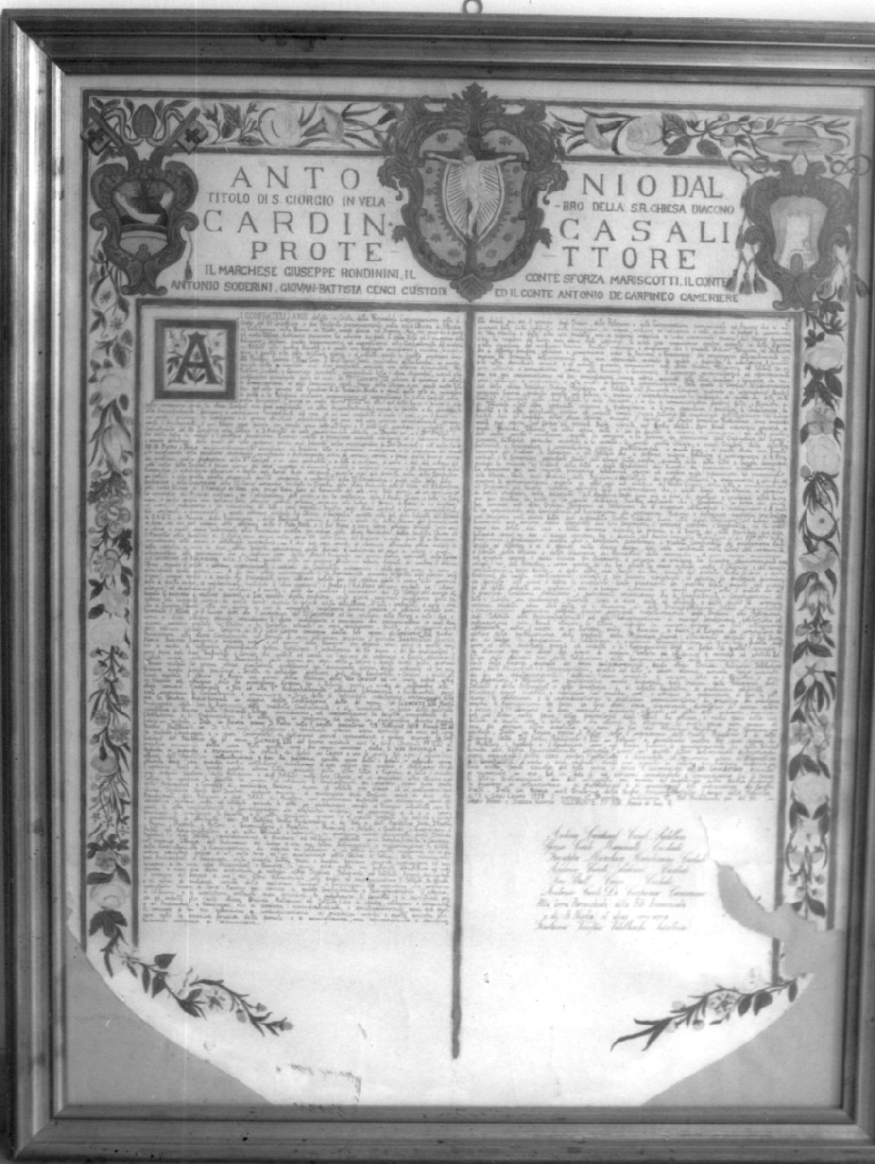 diploma, opera isolata - ambito Italia settentrionale (sec. XVIII)