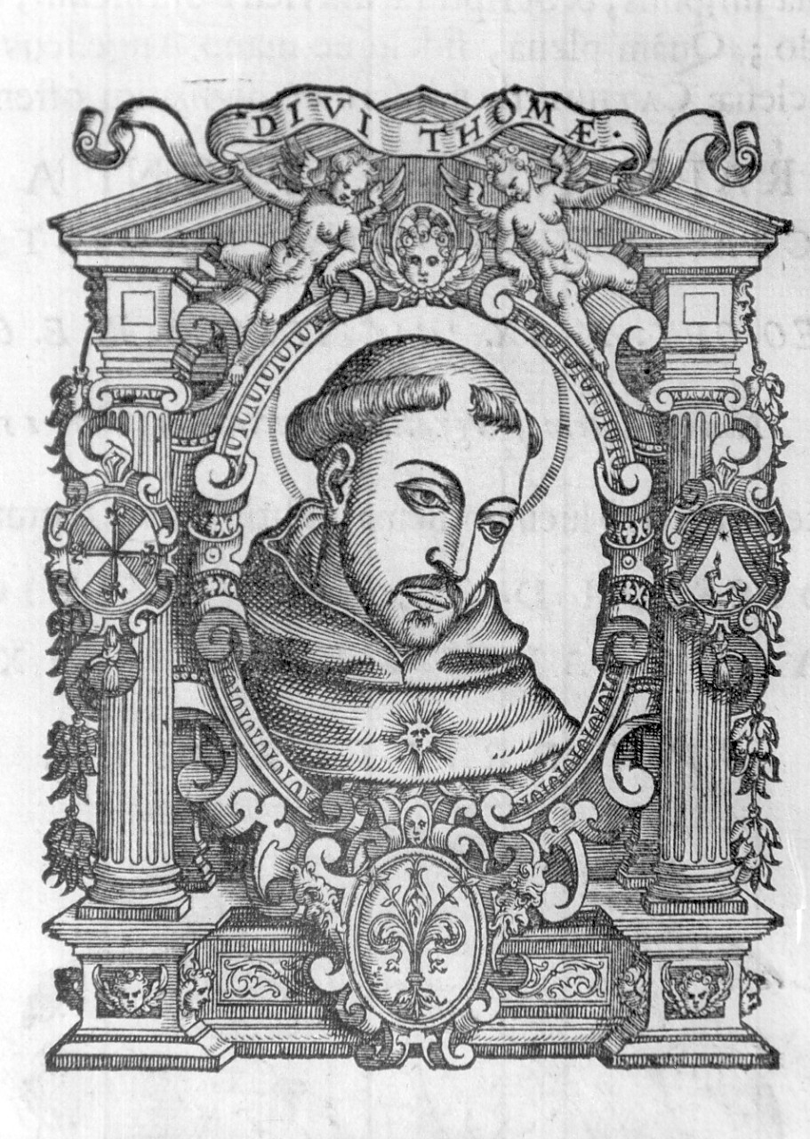 San Tommaso d'Aquino (stampa, opera isolata) - ambito romano (sec. XVI)