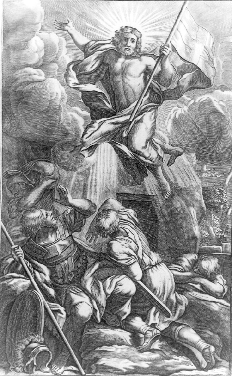 resurrezione di Cristo (stampa, opera isolata) - ambito Italia meridionale (sec. XVIII)