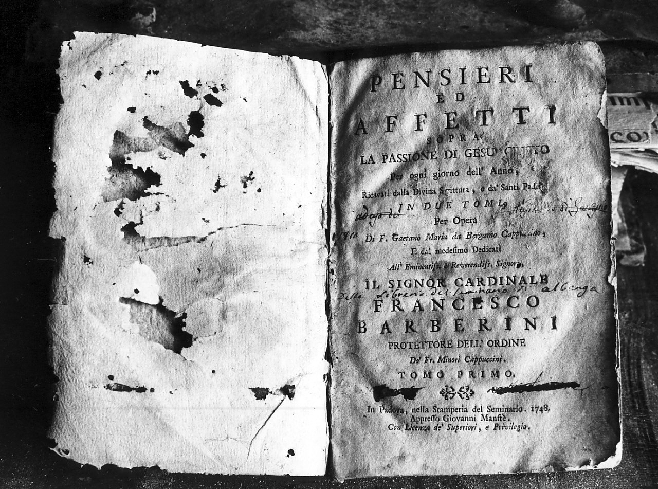 coperta di libro - bottega Italia meridionale (sec. XVIII)