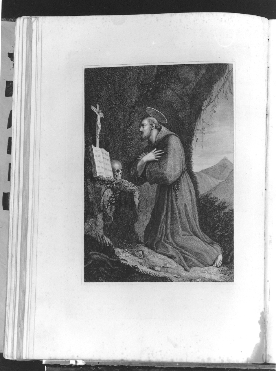 San Francesco d'Assisi (stampa) di Tipografia Salviucci (sec. XIX)