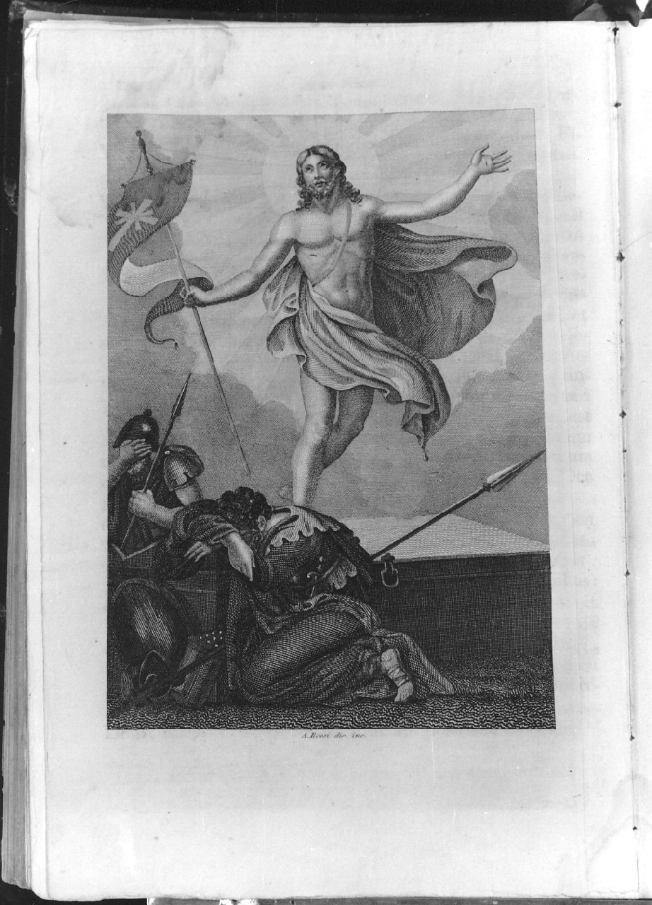 resurrezione di Cristo (stampa) di Tipografia Simoniana, Rossi A (sec. XIX)