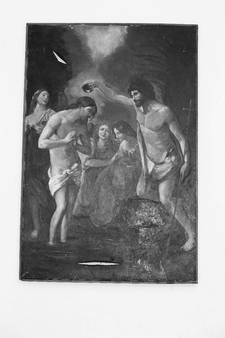 battesimo di Cristo (dipinto, opera isolata) - ambito calabrese (sec. XIX)