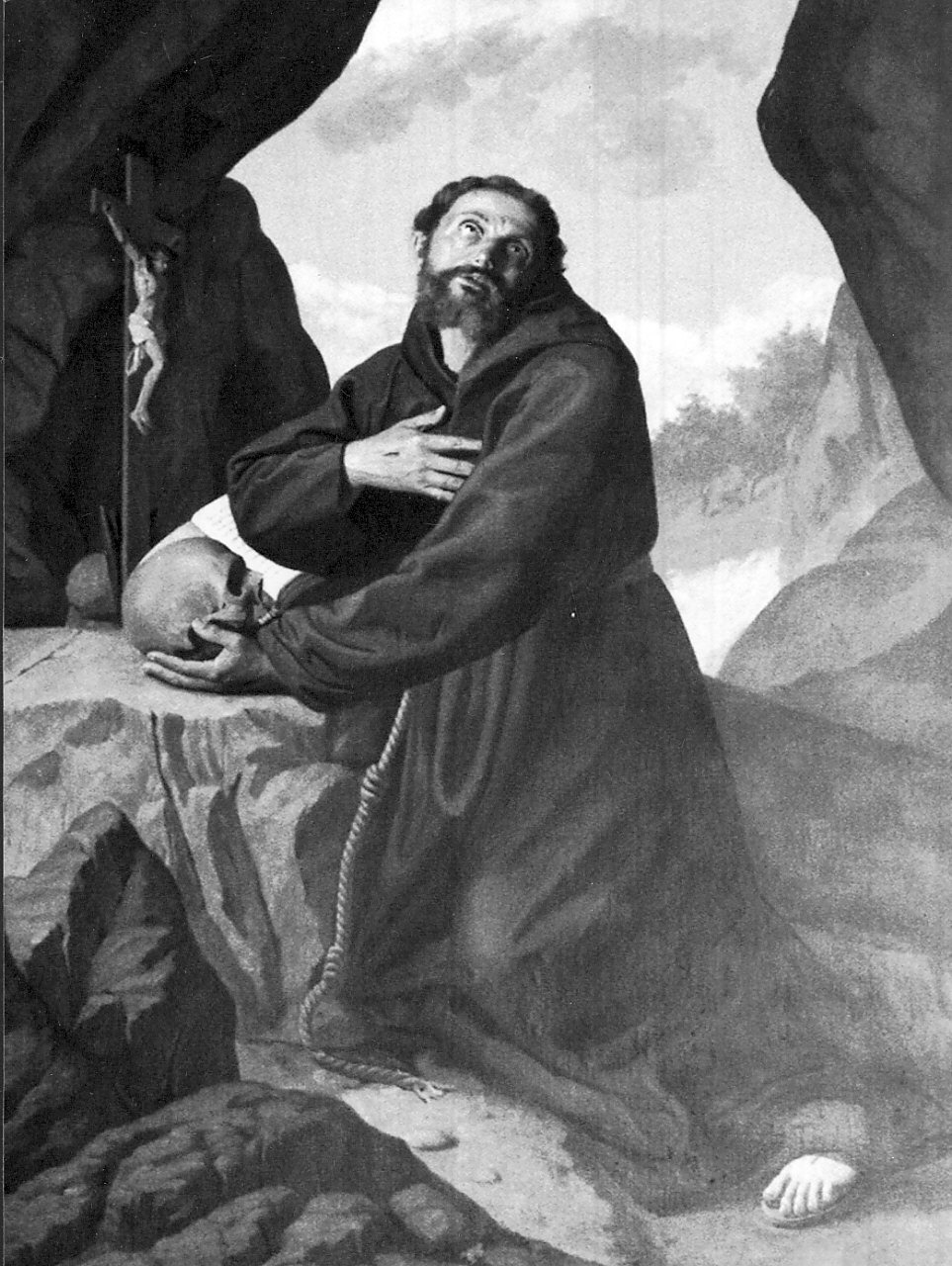 San Francesco d'Assisi (dipinto, opera isolata) di Conforti Felice (attribuito) (ultimo quarto sec. XIX)