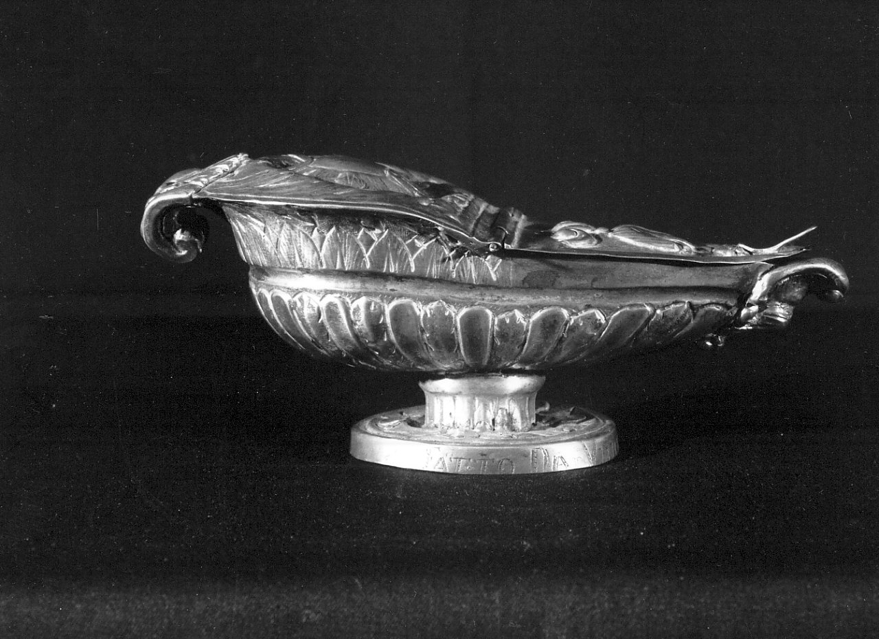 navicella portaincenso, opera isolata - bottega Italia meridionale (sec. XIX)