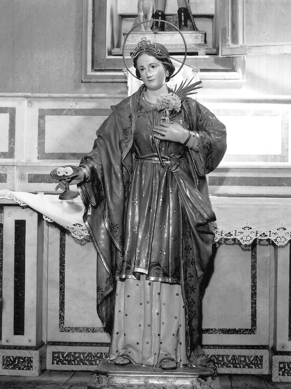 Santa Lucia (statua, opera isolata) - bottega Italia meridionale (seconda metà sec. XIX)