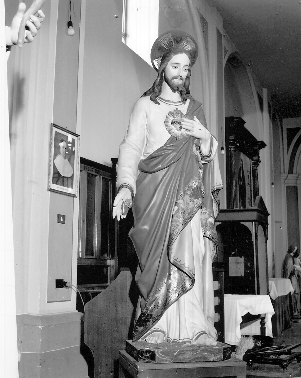 Sacro Cuore di Gesù (statua, opera isolata) - bottega napoletana (fine/inizio secc. XVIII/ XIX)