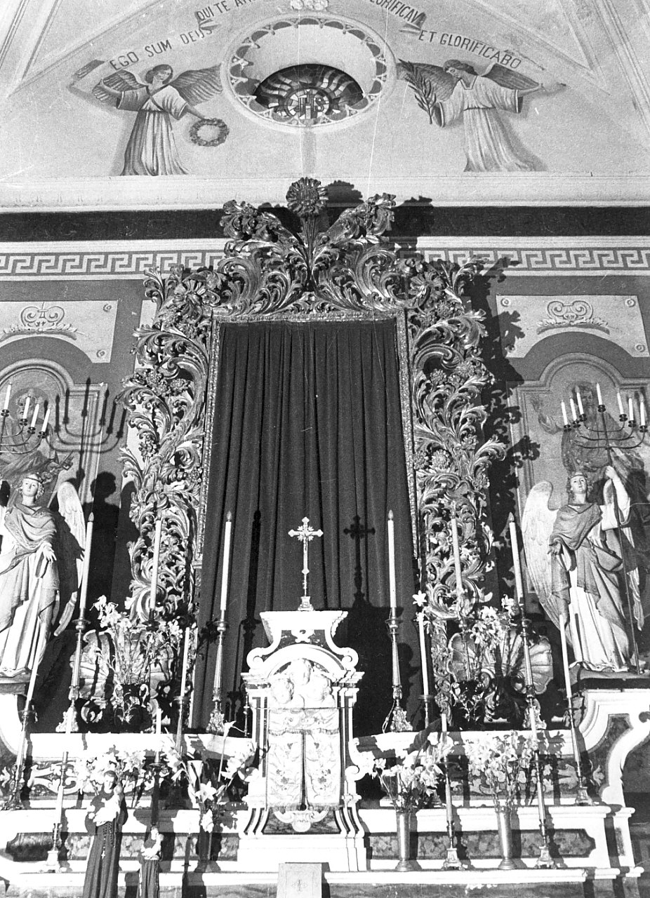 cornice di pala d'altare - bottega roglianese (prima metà sec. XVIII)