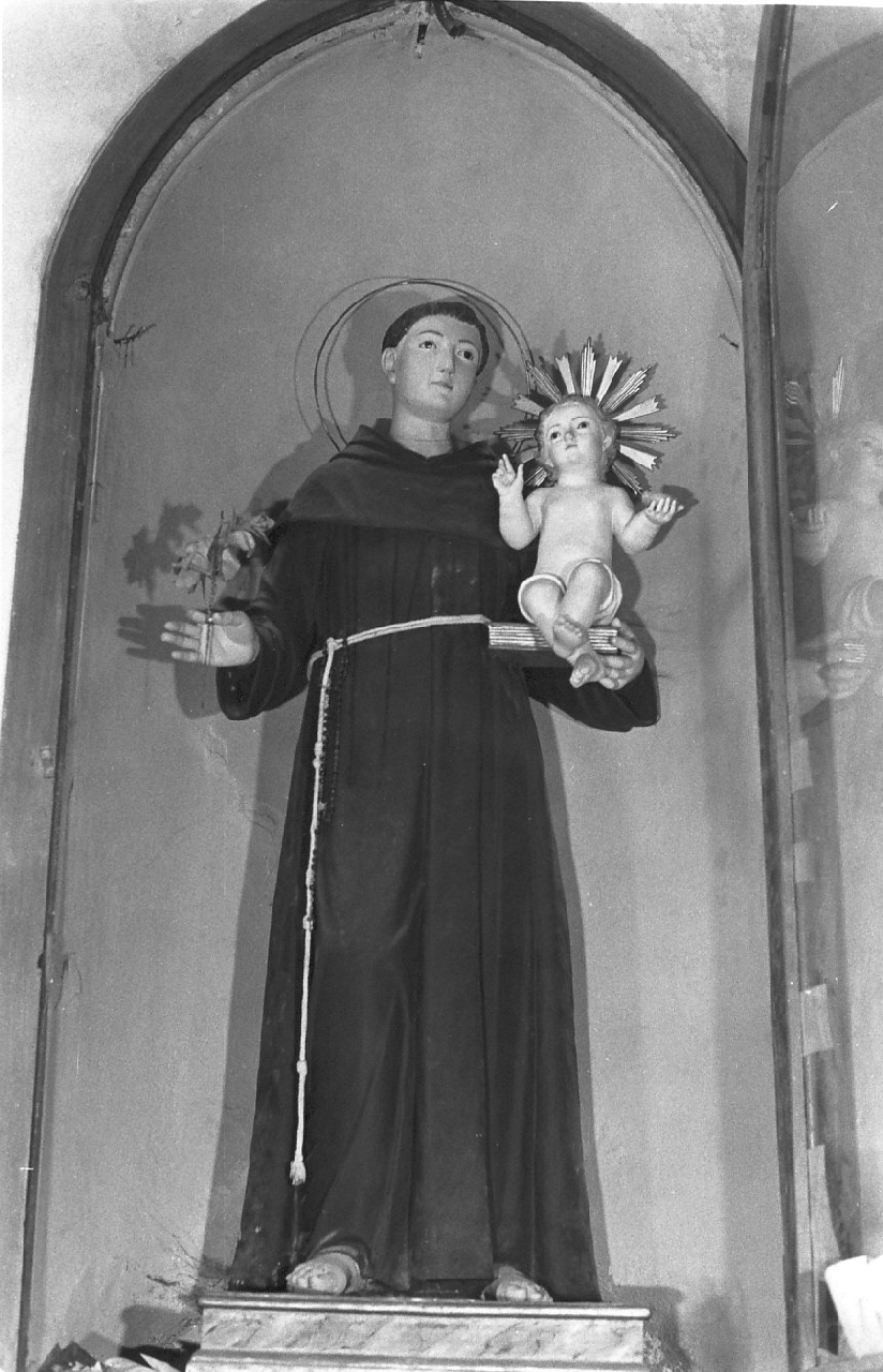 Sant'Antonio da Padova con il bambino (statua, opera isolata) - bottega calabrese (fine/inizio secc. XIX/ XX)