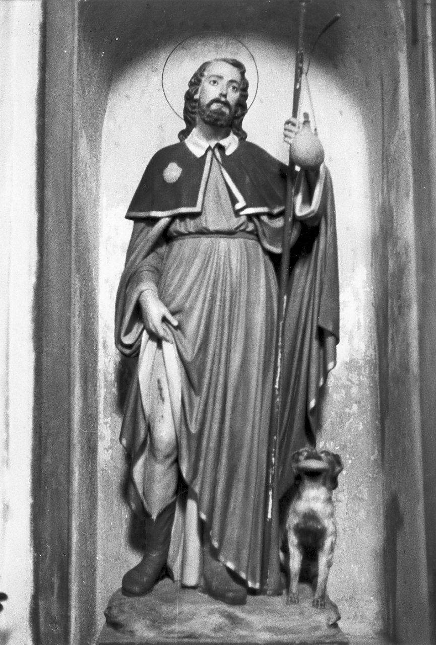 San Rocco (statua) di Malecore Giuseppe (sec. XIX)