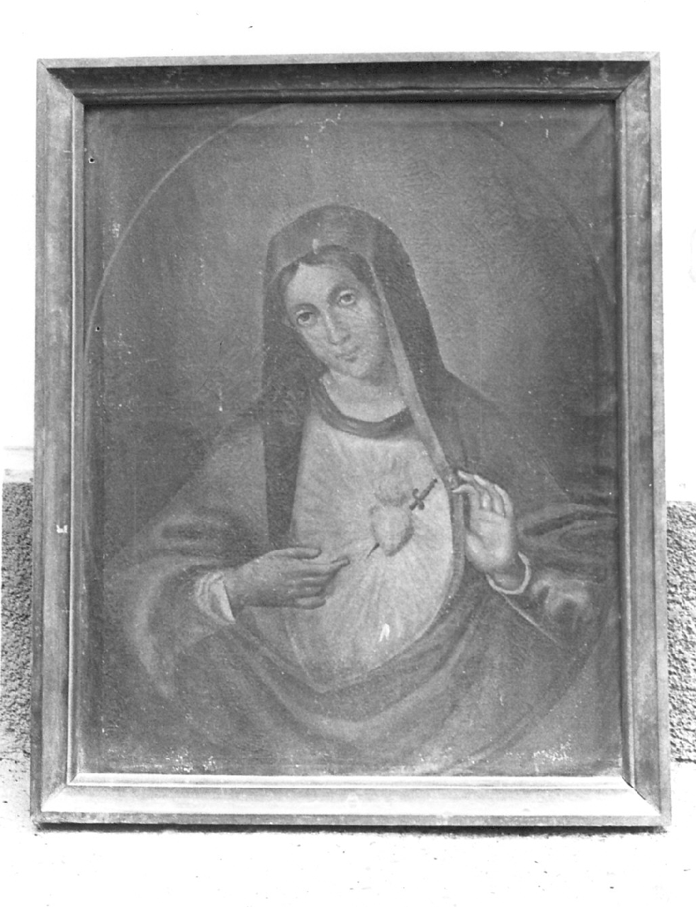 Sacro Cuore di Maria (dipinto, opera isolata) - ambito calabrese (sec. XIX)