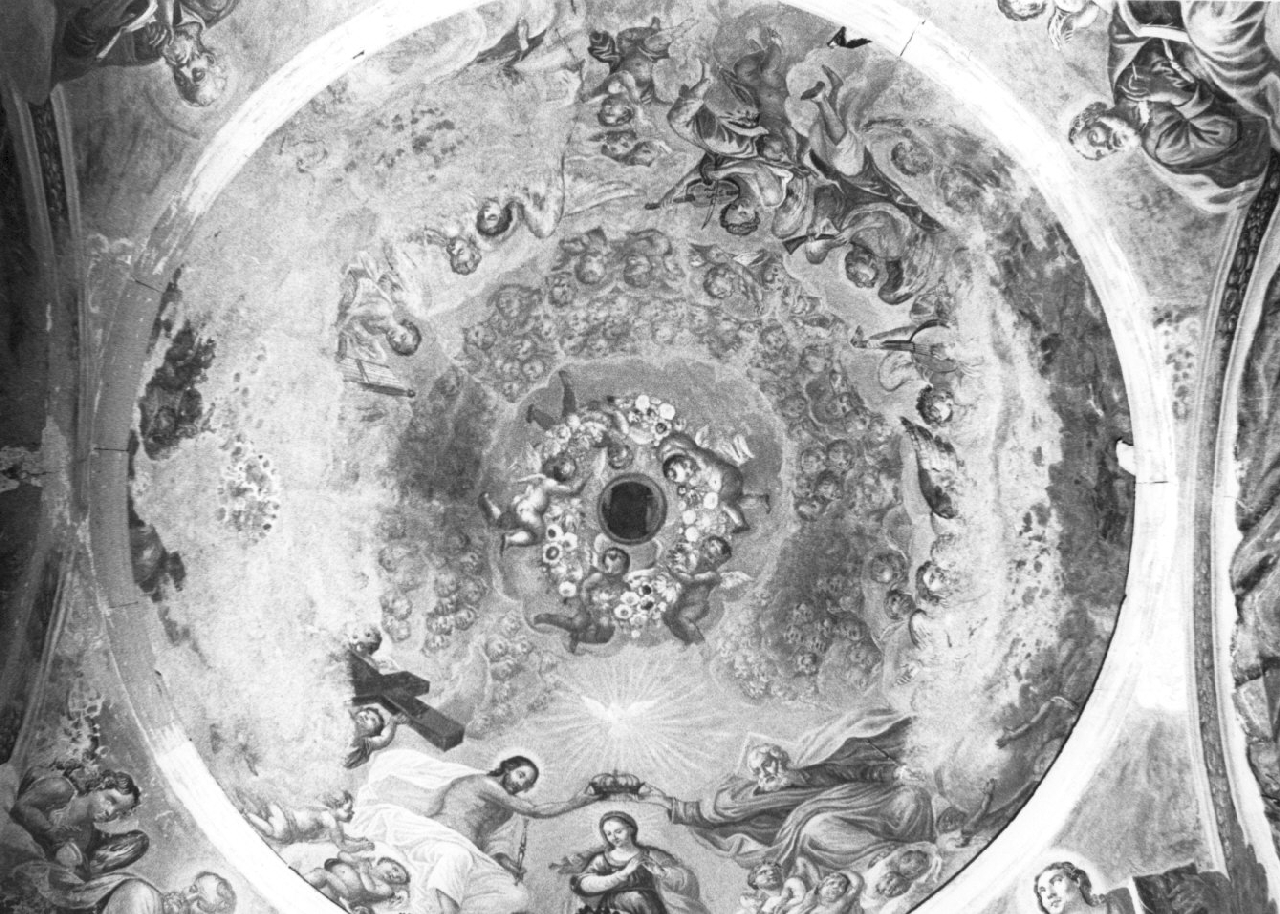 incoronazione di Maria Vergine (dipinto, opera isolata) - ambito calabrese (sec. XVII)