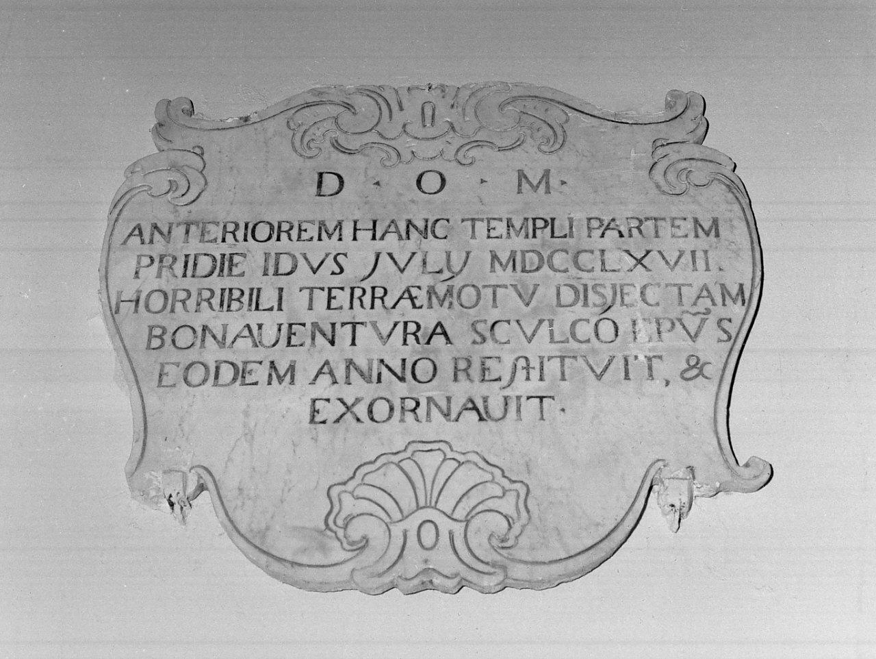 lapide commemorativa, opera isolata - bottega calabrese (sec. XVIII)