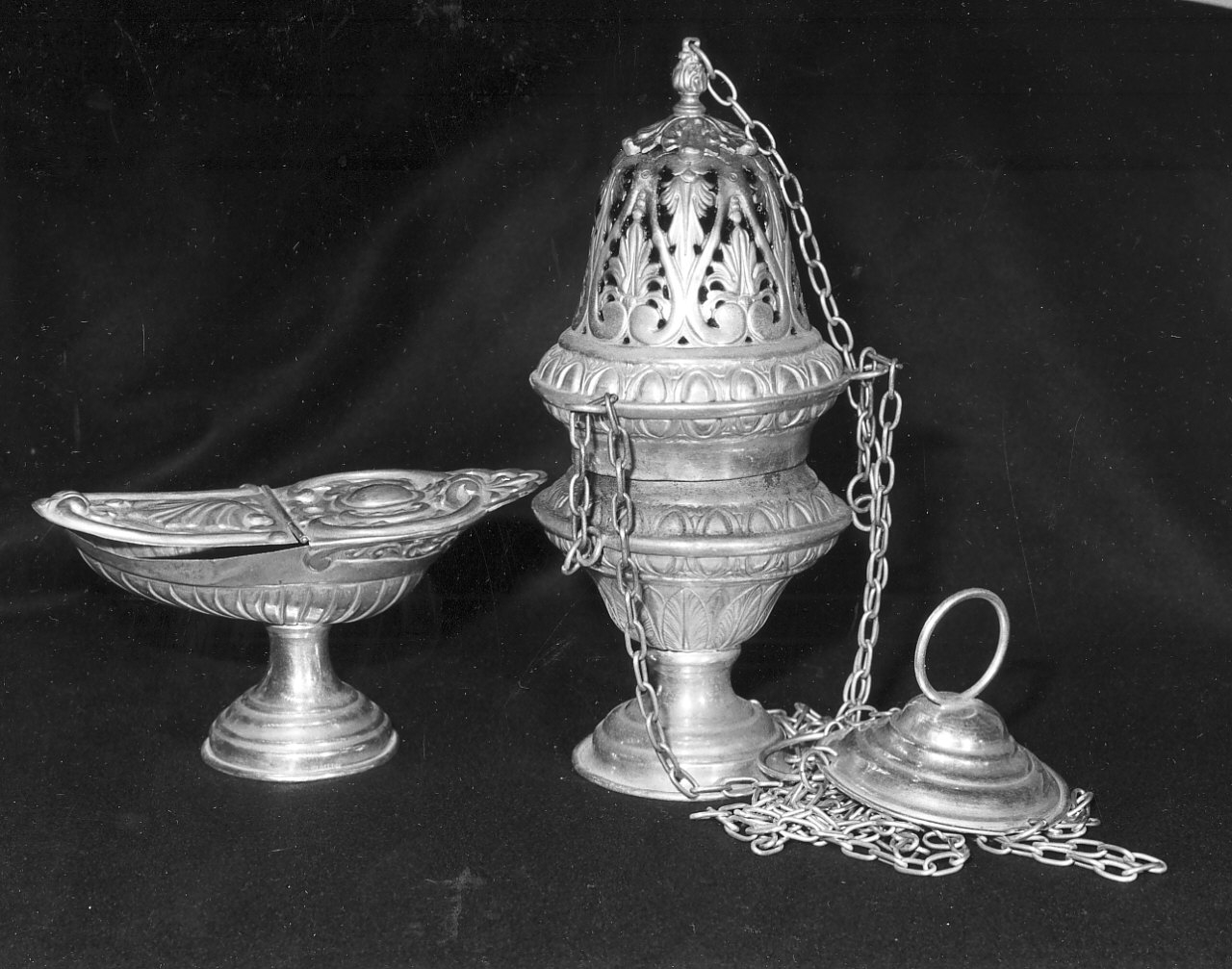 servizio per incensazione, coppia - bottega Italia meridionale (ultimo quarto sec. XIX)