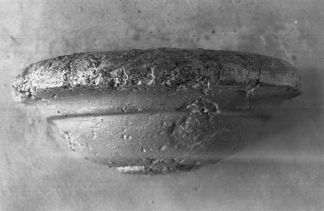 acquasantiera, opera isolata - bottega serrese (sec. XIX)