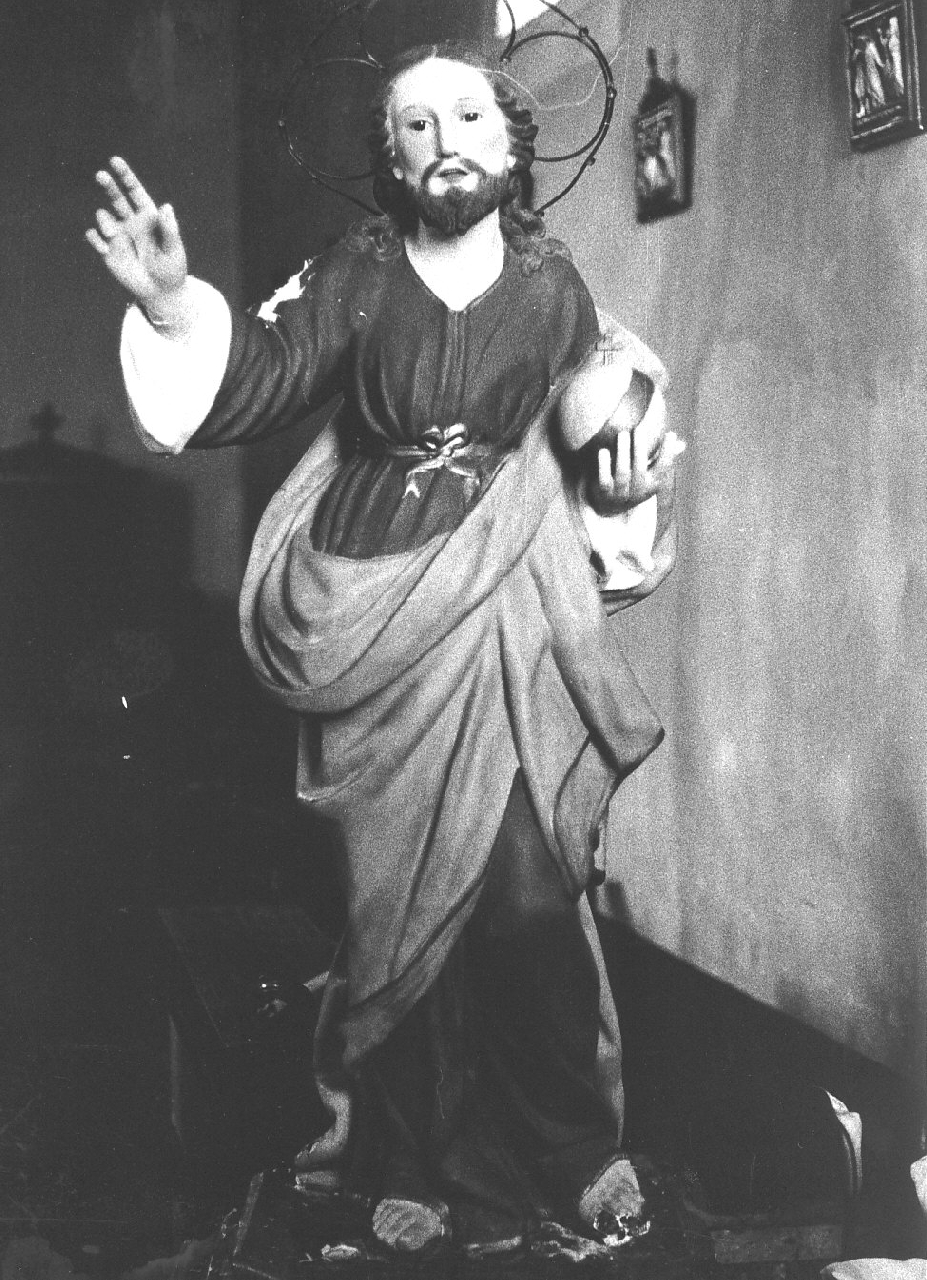 Cristo benedicente (statua, opera isolata) - bottega Italia meridionale (metà sec. XIX)