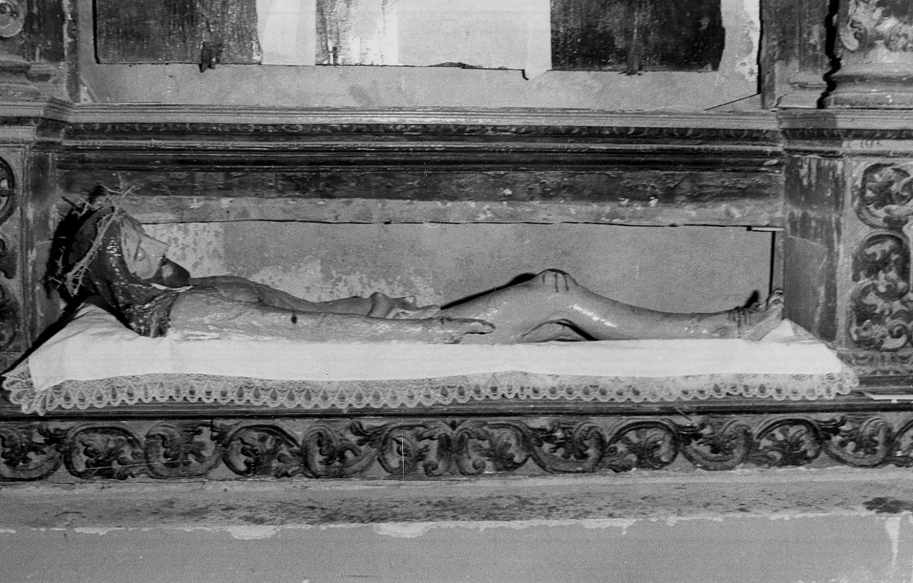 Cristo morto (statua, opera isolata) - bottega calabrese (inizio sec. XX)