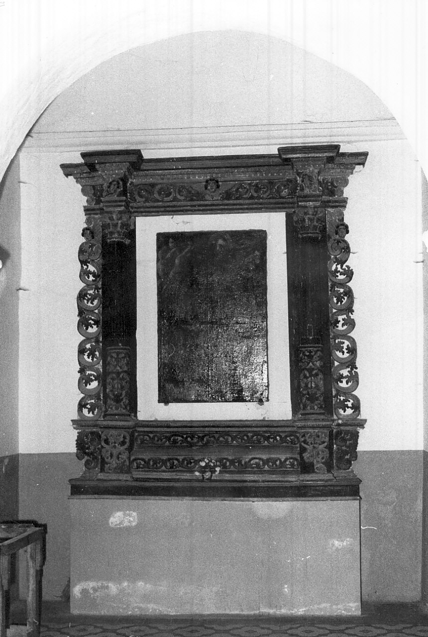 mostra d'altare, opera isolata - bottega Italia meridionale (sec. XVII)