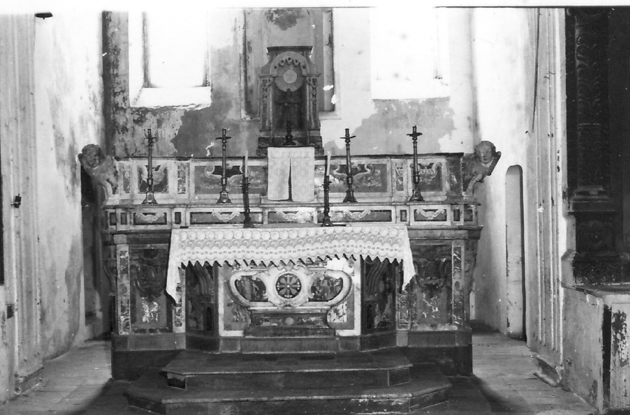 altare maggiore, opera isolata - bottega Italia meridionale (sec. XVIII)